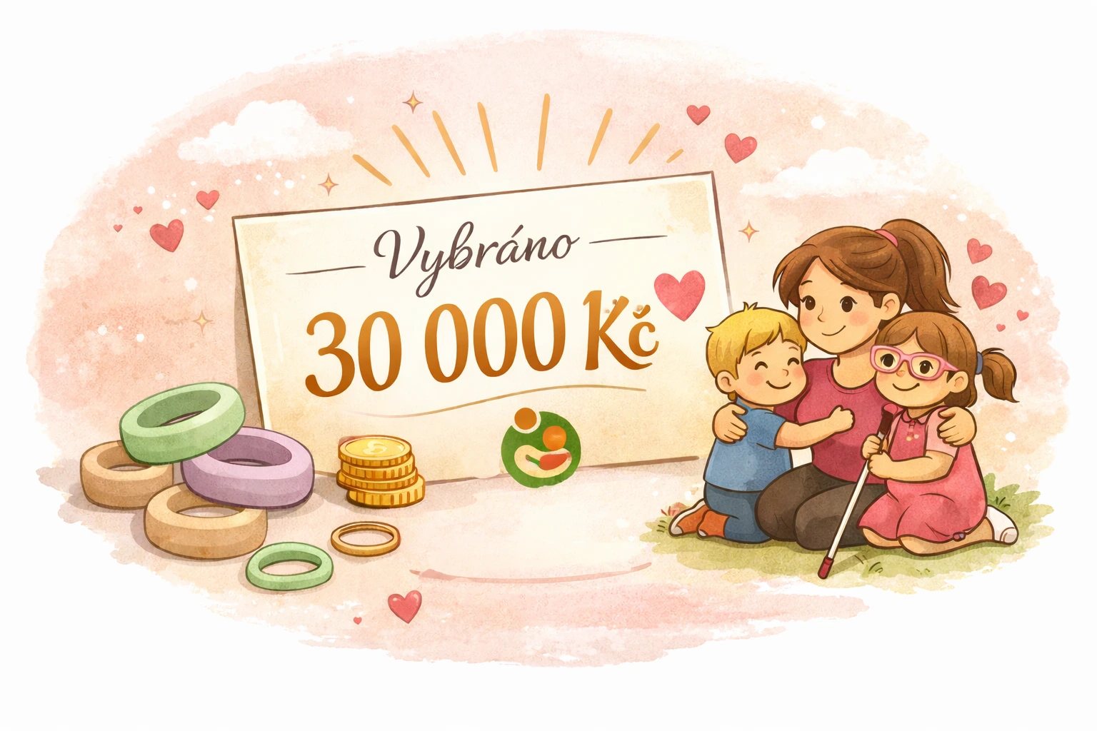 Pátek třináctého, který přinesl radost. Společně jsme vybrali 30 000 Kč 💛