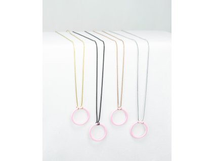 Náhrdelník Karma růžová
