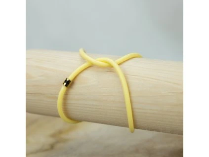 Náramek Nekonečno žlutá - připínací
