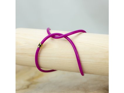 Náramek Nekonečno purpurová - připínací
