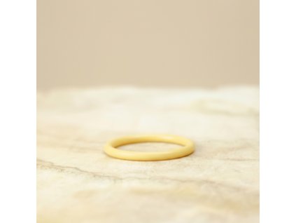 Prstýnek Single - žlutý