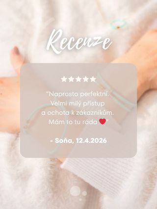 Tvoje slova jsou pro nás hnacím motorem! ✨😍 Moc děkujeme, že si najdeš čas na recenzi. ✍🏻 Moc děkujeme za to, že i díky...