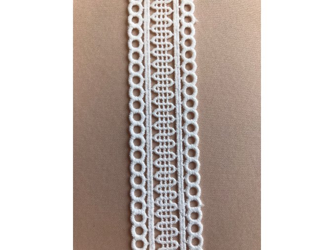 Krajkový pruh typu "macrame"  4 cm
