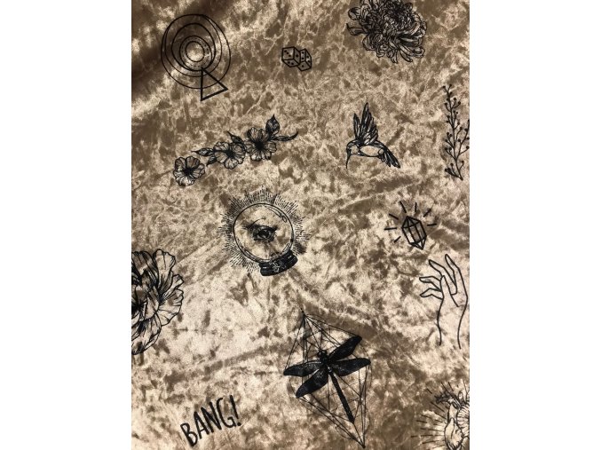 Samet velur "tattoo"