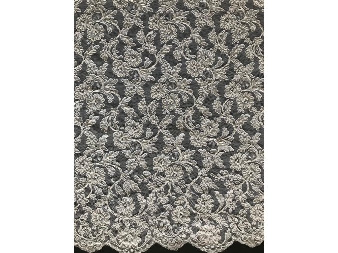 Svatební krajka Melánie bílá