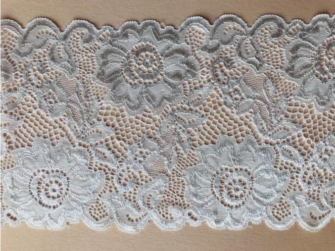 Krajka prádlová bílá 15 cm