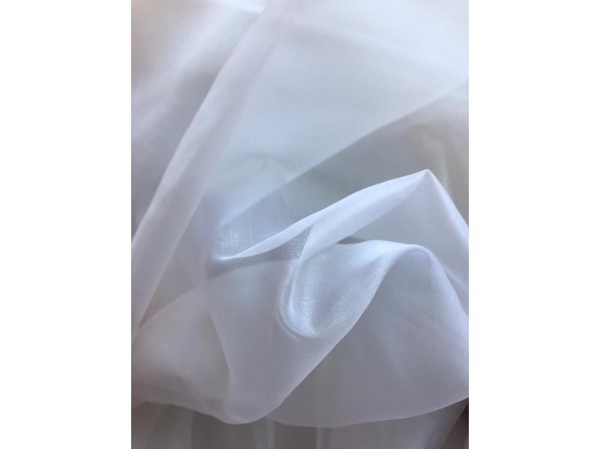 Hedvábná organza light ivory