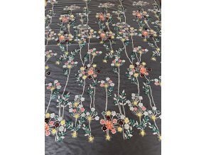 Krajka 3D Alena, ivory light/ mix barev