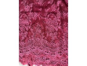 Krajka typu "Chantilly" vínová