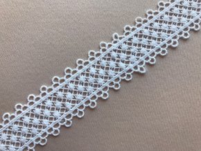 Krajkový pruh typu "macrame" 3,5 cm