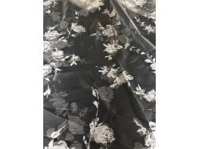 Organza s potiskem off-white
