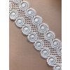 Krajkový pruh typu "macrame" 6 cm
