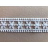 Krajkový pruh typu "macrame" 25 mm