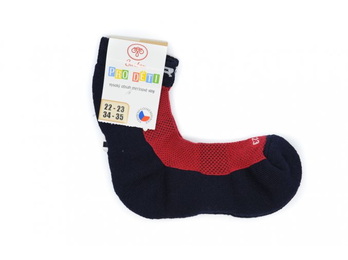 Detské froté ponožky s merinom 80%