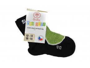 Detské športové ponožky s merinom zelené