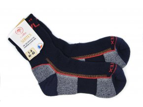 Dospelácke froté ponožky s merinom tmavomodré
