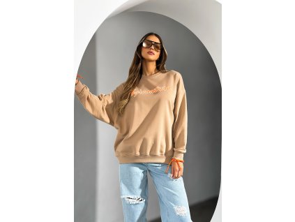 Dámska mikina BG GIRLS | Béžová