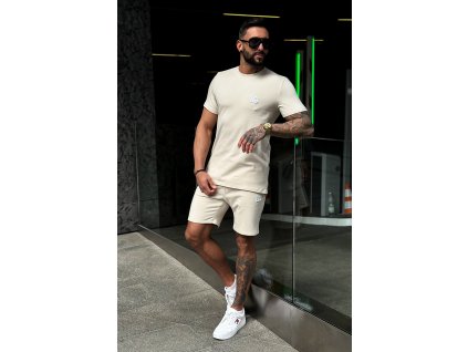 PÁNSKE TRIČKO BG BOND | BÉŽOVÁ