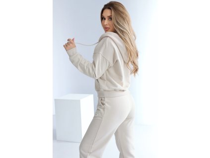 Dámska mikina na ZIPS BG | SVETLOBÉŽOVÁ