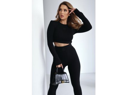 Dámsky croptop BG BEASTS | ČIERNA