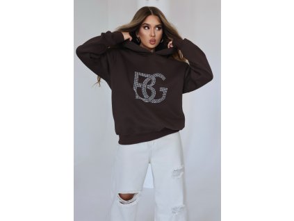 Dámska mikina BG DIAMOND | ČOKOLÁDA