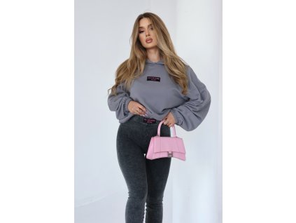 Dámska mikina BG OFF | ŠEDÁ