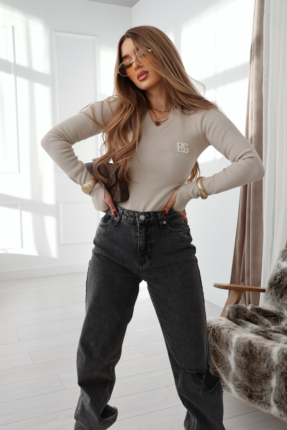 Dámske body BG LICK | BÉŽOVÁ Veľkosť: S