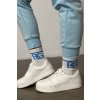 Ponožky BG EASY | BIELA ​​– MODRÉ LOGO