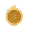 BIG CIRCLE GLITTER GOLD