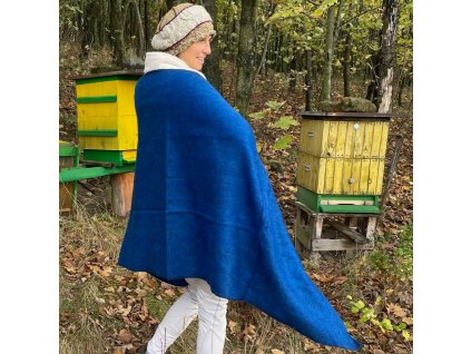 Yak Wool Šála Modrá