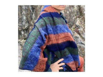 Yak Wool Šála Pásková