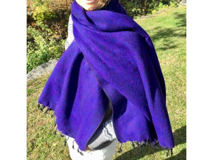 Yak Wool Šála Fialová