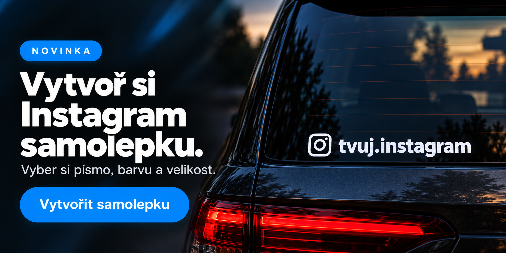 Vytvoř si Instagram samolepku – vlastní písmo, barva a velikost