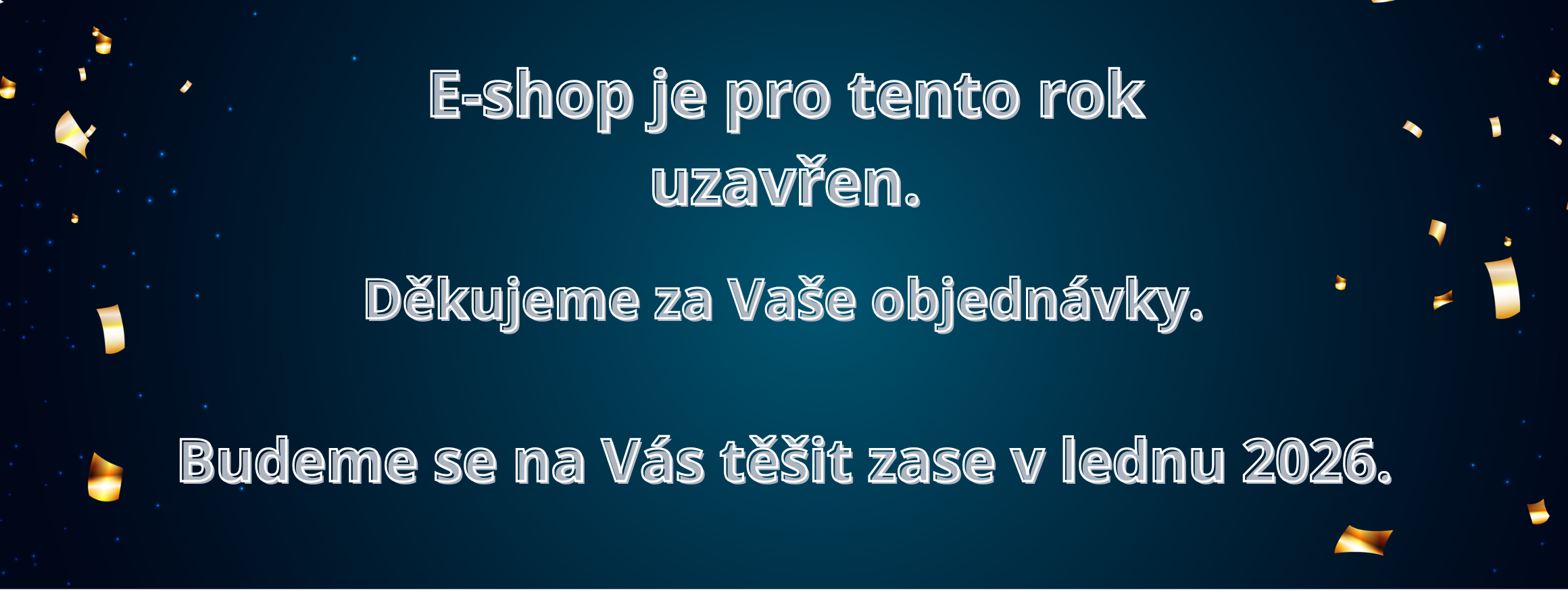 Eshop uzravřen