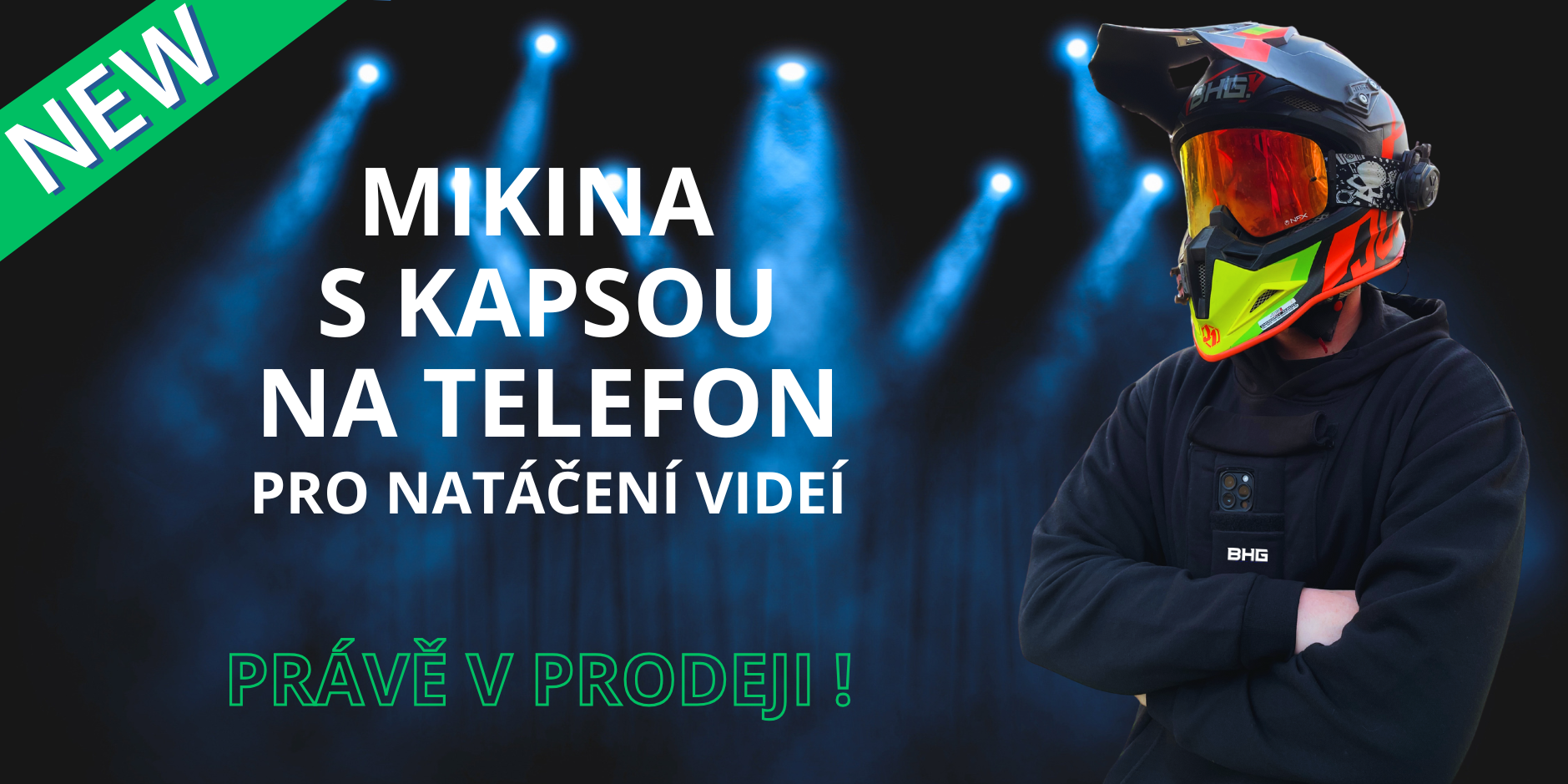 Mikina s kapsou na telefon