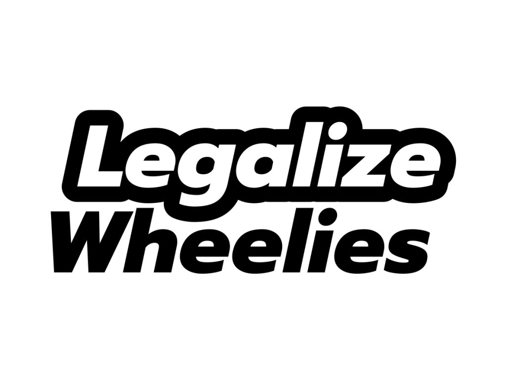 legalize wheelie černá