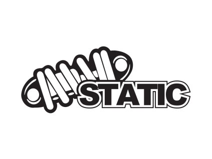 static černá