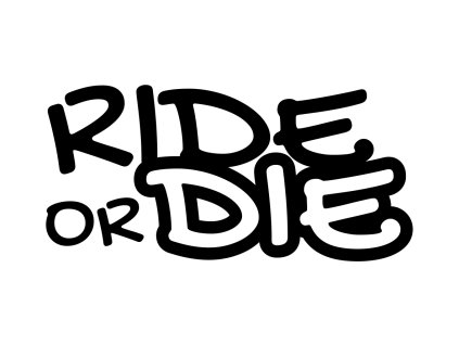 ride or die černá