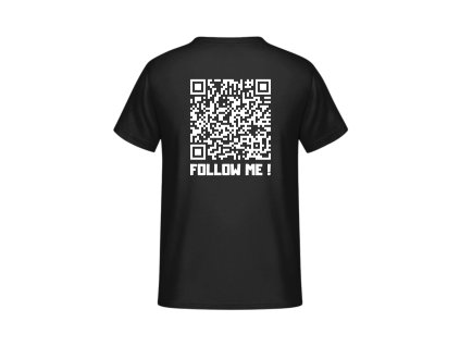P triko QR kód černé