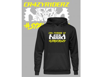 Crazyriderz mikina new logo front