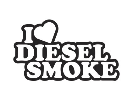 I love diesel smoke černá