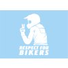enduro respect for bikers bílá
