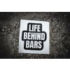 samolepka Life behind bars černá