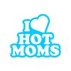 i love hot moms světle modrá