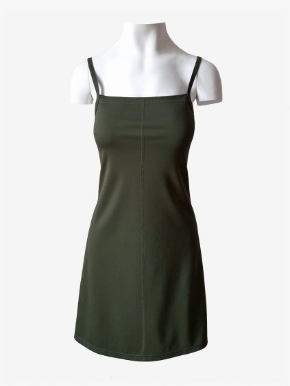 Sportovní šaty na ramínka GABRIELLE dark green 1