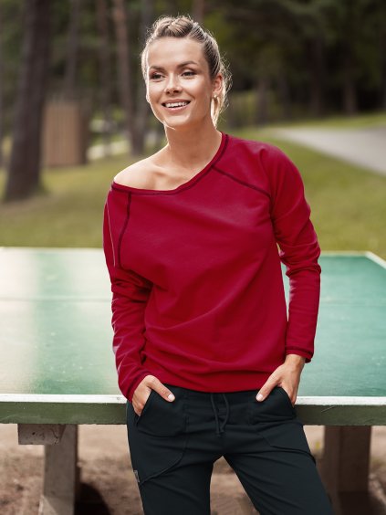 Dámská mikina CHRISTINE new bordo od BHiStyle 3