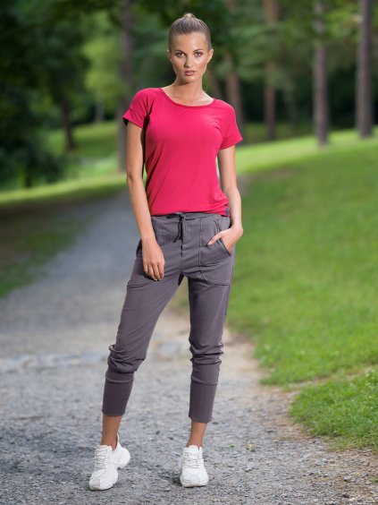 Dámské tepláky baggy ROXANE tucker chocolate od BHiStyle 2