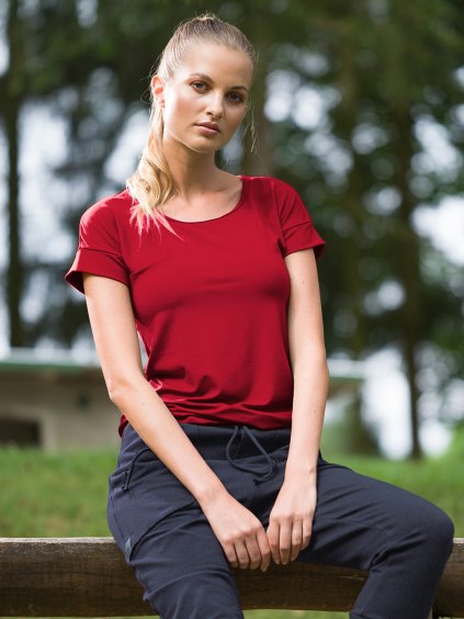 damske triko yoga carla carnelian red bhistyle 1