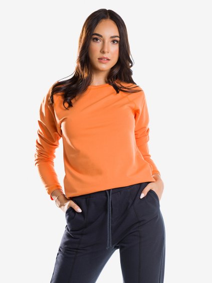 mikina bez kapuce yoga christine soft orange merunkova oranzova bhistyle 1