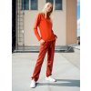 Stylove damske teplaky rovne aurelia brick bhistyle front 3.
